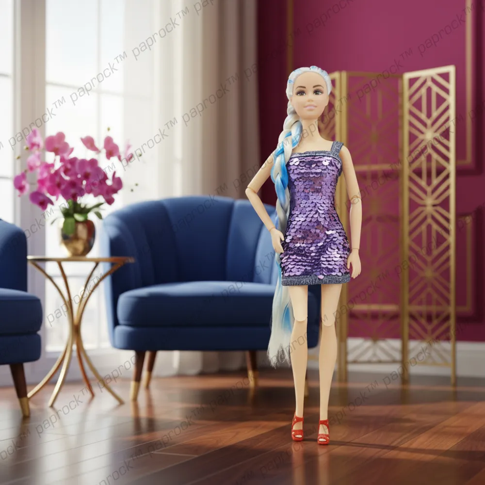 Fashion Princess Doll for Girls | Alia Tradition Style Toy for Girls | Birthday Gift for Kids 3+ Years - Lavender