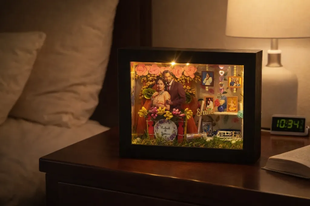 Personalized Wedding Shadow Box Frames Mini