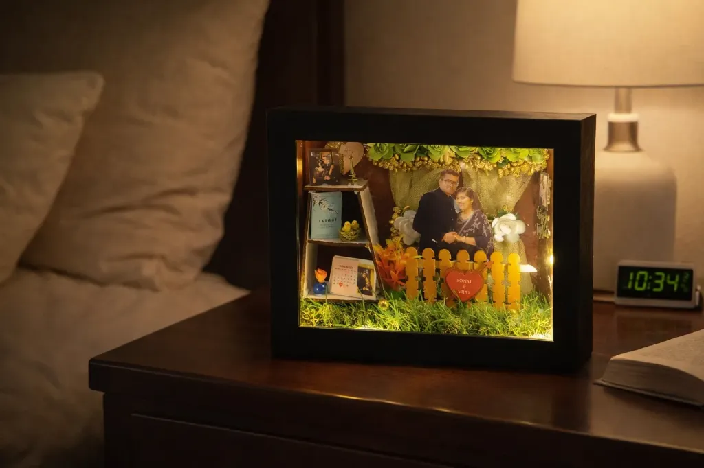 Personalized Wedding Shadow Box Frames Mini