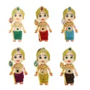 Baby Shower Jadai Hair Accessory doll for Seemantham & Godh Bharai (Murugan doll)- 6 pieces