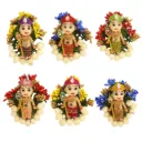 Baby Shower Jadai Hair Accessory for Seemantham & Godh Bharai (Floral Murugar Veni 6 pieces)